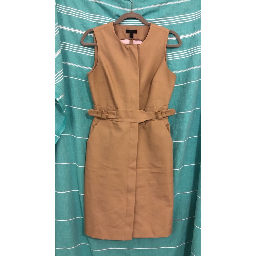 Tan Buckle J. Crew Dress